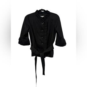 Sara Campbell Cotton Belted Blazer
